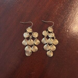 Gold dangly earrings